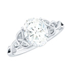 Rosec Jewels-Women Lab Grown Diamond Celtic Knot Engagement Ring
