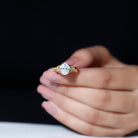 Rosec Jewels-Women Lab Grown Diamond Celtic Knot Engagement Ring