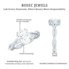 Rosec Jewels-7X9 mm Lab Grown Diamond Oblong Engagement Ring