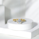 7X9 mm Lab Grown Diamond Oblong Engagement Ring Lab - ( EF-VS ) - Rosec Jewels