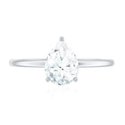 Rosec Jewels-Single Stone Lab Grown Diamond Pear Engagement Ring