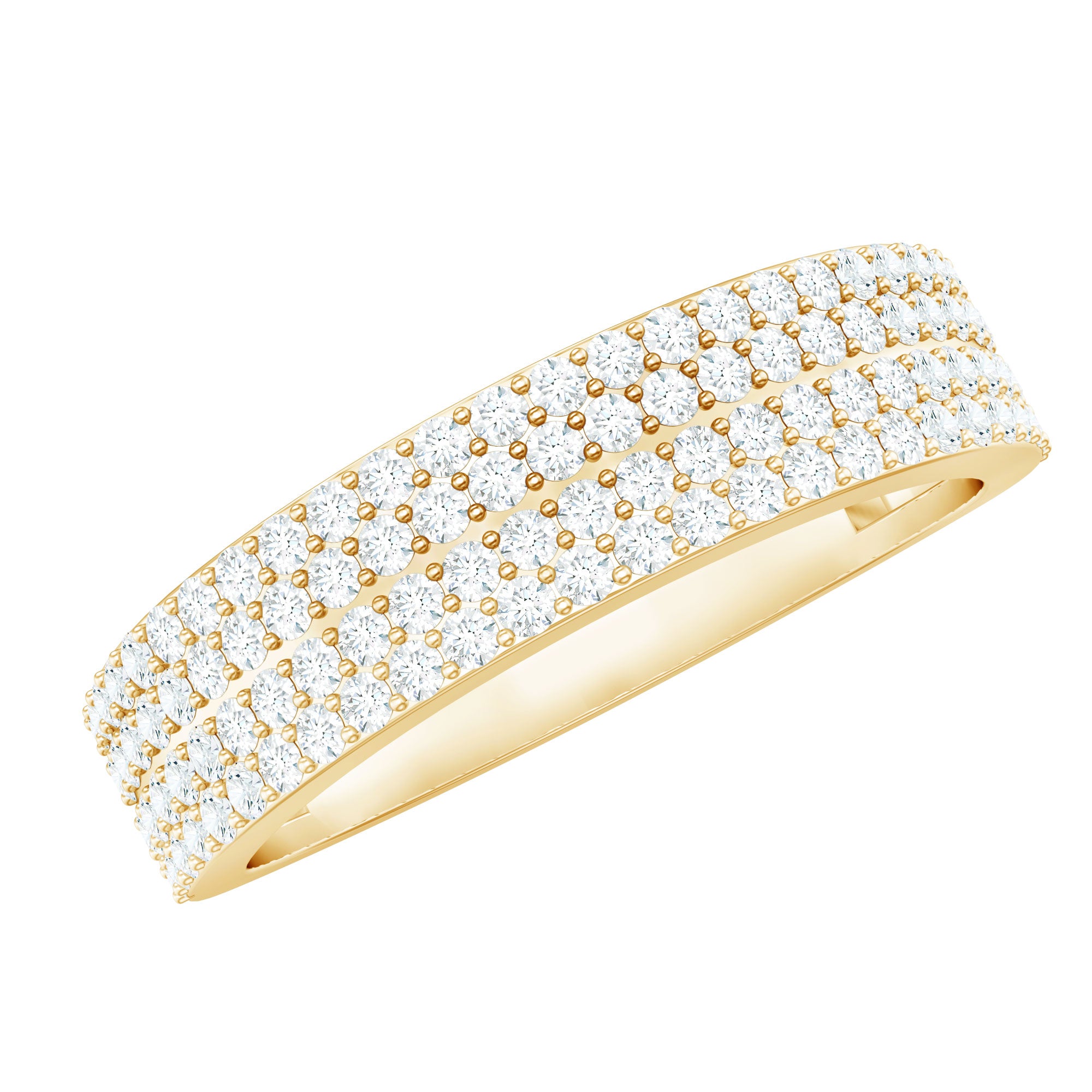 Rosec Jewels-Brilliant Cut Lab Grown Diamond Classic Wedding Band Ring