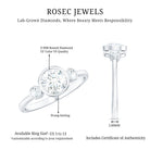 Rosec Jewels-Lab Created Diamond Bezel Set Engagement Ring for Her