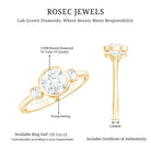 Rosec Jewels-Lab Created Diamond Bezel Set Engagement Ring for Her