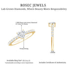 Rosec Jewels-Lab Grown Diamond Heart Promise Ring With Side Stones