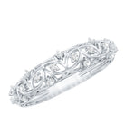 Designer Lab Grown Diamond Wedding Band For Women Lab - ( EF-VS ) - Rosec Jewels