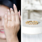 Rosec Jewels-Designer Lab Grown Diamond Wedding Band For Women