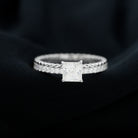 Rosec Jewels-Princess Cut Lab Grown Diamond Promise Ring With Certificate