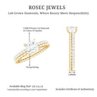 Rosec Jewels-Princess Cut Lab Grown Diamond Promise Ring With Certificate
