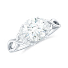 Rosec Jewels-7 MM Round Lab Created Diamond Solitaire Infinity Ring for Her