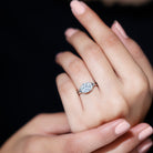 Rosec Jewels-7 MM Round Lab Created Diamond Solitaire Infinity Ring for Her