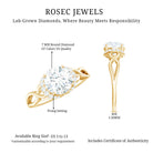 Rosec Jewels-7 MM Round Lab Created Diamond Solitaire Infinity Ring for Her