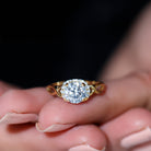 Rosec Jewels-7 MM Round Lab Created Diamond Solitaire Infinity Ring for Her