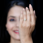 Rosec Jewels-Lab Grown Diamond Heart Engagement Ring with Halo Design