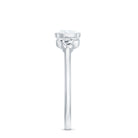 Certified Cushion Cut Diamond Knot Promise Ring Lab - ( EF-VS ) - Rosec Jewels