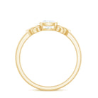 Certified Cushion Cut Diamond Knot Promise Ring Lab - ( EF-VS ) - Rosec Jewels