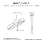 Rosec Jewels-Lab Grown Diamond Solitaire Ring With 4 Prong Diagonal Set