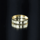 Lab Grown Diamond Wedding Ring for Men With Gypsy Setting Lab - ( EF-VS ) - Rosec Jewels