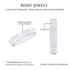 Rosec Jewels-Lab Grown Diamond Wedding Ring for Men With Gypsy Setting