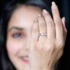 Lab Grown Diamond Wedding Ring for Men With Gypsy Setting Lab - ( EF-VS ) - Rosec Jewels