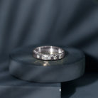 Lab Grown Diamond Wedding Ring for Men With Gypsy Setting Lab - ( EF-VS ) - Rosec Jewels