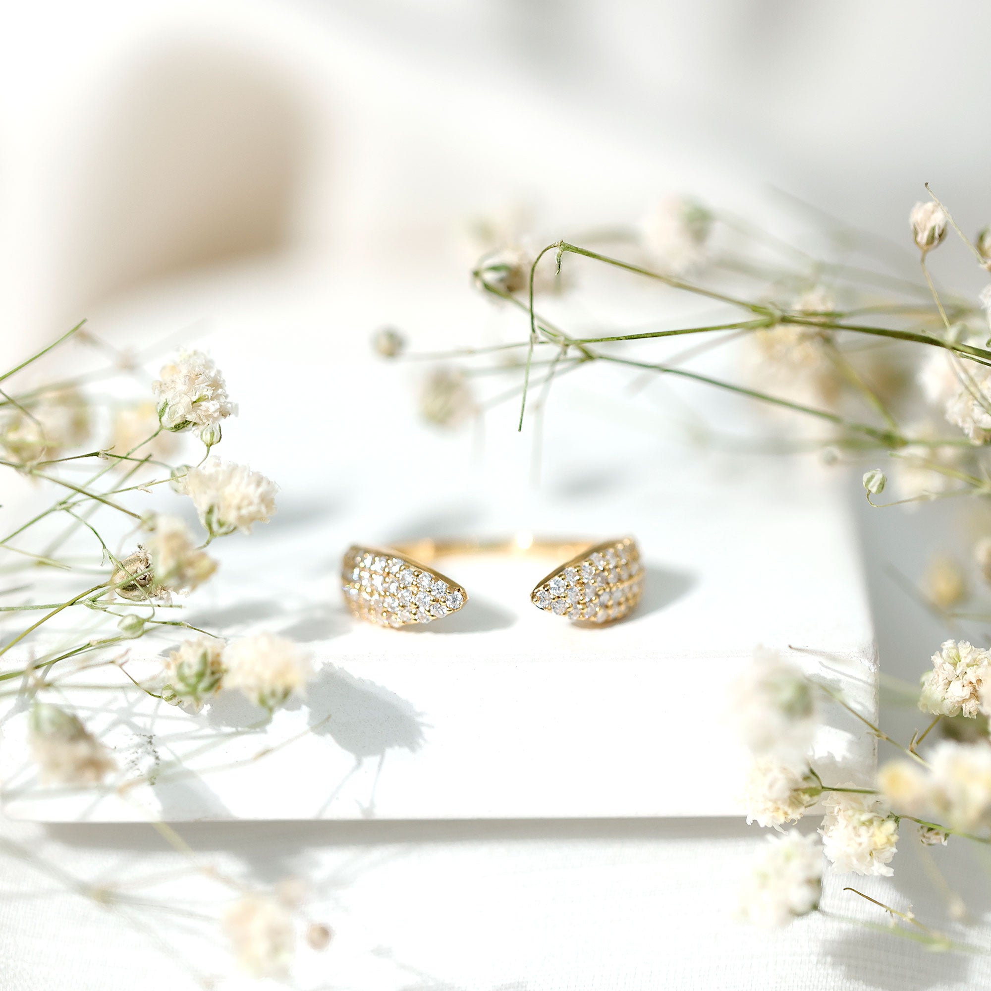 Lab Created Diamond Wedding Wrap Ring For Women Lab - ( EF-VS ) - Rosec Jewels