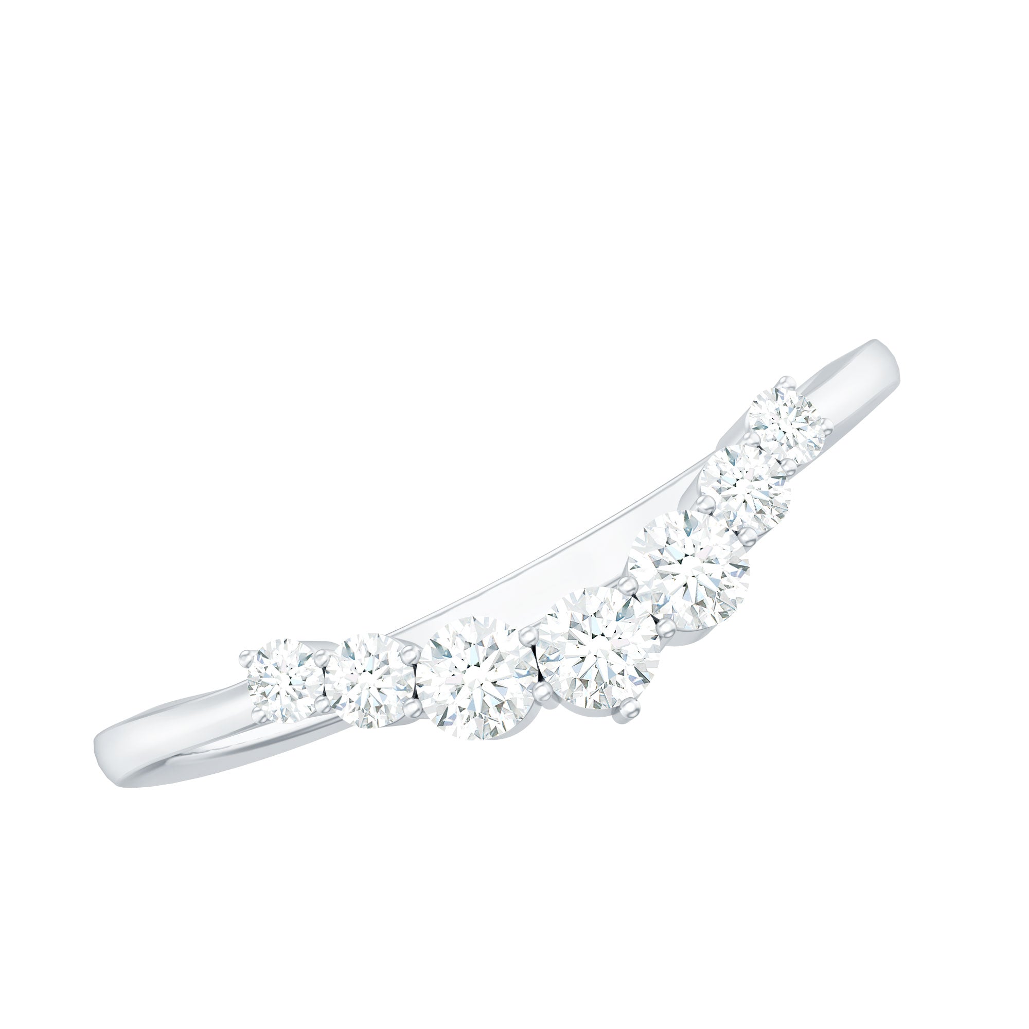 Certified Brilliant Cut Lab Grown Diamond Wedding Band Enhancer