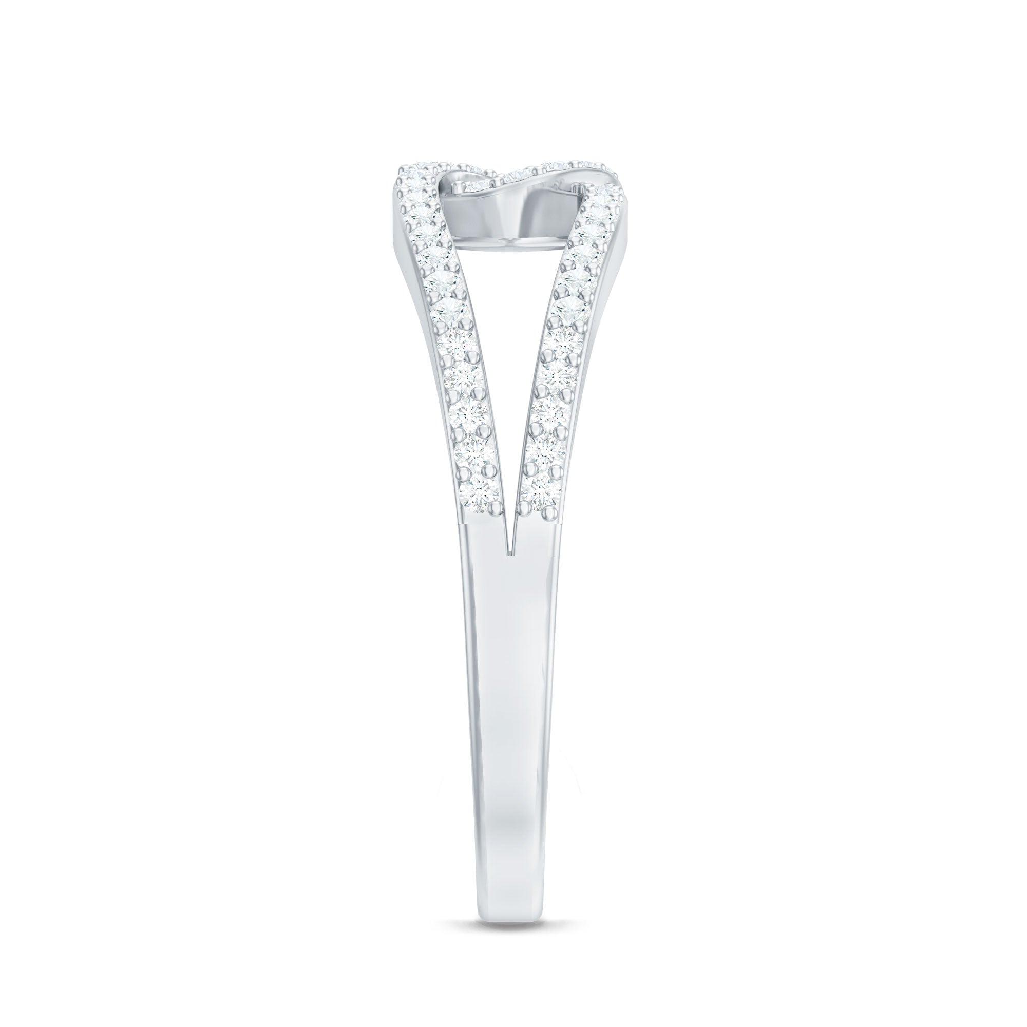 Brilliant Cut Lab Created Diamond Knot Anniversary Ring for Her Lab - ( EF-VS ) - Rosec Jewels