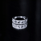 Womens Lab Created Diamond Wedding Band With Certificate Lab - ( EF-VS ) - Rosec Jewels