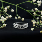 Womens Lab Created Diamond Wedding Band With Certificate Lab - ( EF-VS ) - Rosec Jewels