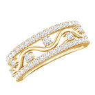 Womens Lab Created Diamond Wedding Band With Certificate Lab - ( EF-VS ) - Rosec Jewels