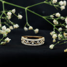 Womens Lab Created Diamond Wedding Band With Certificate Lab - ( EF-VS ) - Rosec Jewels