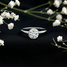 Rosec Jewels-Brilliant Cut Bezel Set Lab Grown Diamond Simple Solitaire Ring