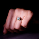 Rosec Jewels-Brilliant Cut Bezel Set Lab Grown Diamond Simple Solitaire Ring