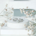 Rosec Jewels-5X7 MM Oval Cut Diamond Solitaire Promise Ring For Her