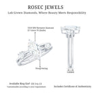 Rosec Jewels-Marquise Cut Lab Grown Diamond Double Band Ring for Women