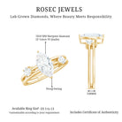 Rosec Jewels-Marquise Cut Lab Grown Diamond Double Band Ring for Women