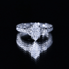 Lab Grown Diamond Marquise Engagement Ring with Celtic Knot Detail Lab - ( EF-VS ) - Rosec Jewels