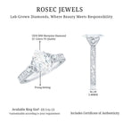 Rosec Jewels-Lab Grown Diamond Marquise Engagement Ring with Celtic Knot Detail