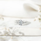 Lab Grown Diamond Marquise Engagement Ring with Celtic Knot Detail Lab - ( EF-VS ) - Rosec Jewels