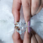 Lab Grown Diamond Marquise Engagement Ring with Celtic Knot Detail Lab - ( EF-VS ) - Rosec Jewels