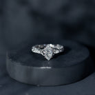 Lab Grown Diamond Marquise Engagement Ring with Celtic Knot Detail Lab - ( EF-VS ) - Rosec Jewels