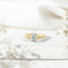 Lab Grown Diamond Marquise Engagement Ring with Celtic Knot Detail Lab - ( EF-VS ) - Rosec Jewels