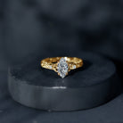 Lab Grown Diamond Marquise Engagement Ring with Celtic Knot Detail Lab - ( EF-VS ) - Rosec Jewels