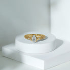 Rosec Jewels-Lab Grown Diamond Marquise Engagement Ring with Celtic Knot Detail