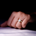 Rosec Jewels-Lab Grown Diamond Heart Engagement Ring With Bypass Details