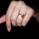 Rosec Jewels-Lab Diamond 5X10 MM Marquise Engagement Ring in Tension Mount Setting