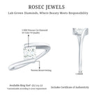 Rosec Jewels-5 mm Princess Cut Lab Grown Diamond Ring With Tension Setting