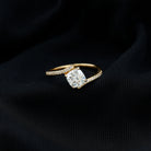 Rosec Jewels-Lab Diamond Engagement Bypass Cushion Engagement Ring