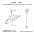 Certified Lab Grown Diamond Promise Engagement Ring Lab - ( EF-VS ) - Rosec Jewels